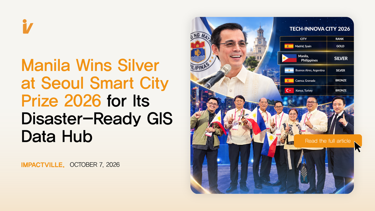Manila Wins Silver at Seoul Smart City Prize 2026 for Its Disaster-Ready GIS Data Hub