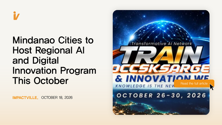 Mindanao Cities to Host Regional AI and Digital Innovation Program This October